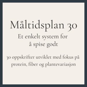 Måltidsplan 30