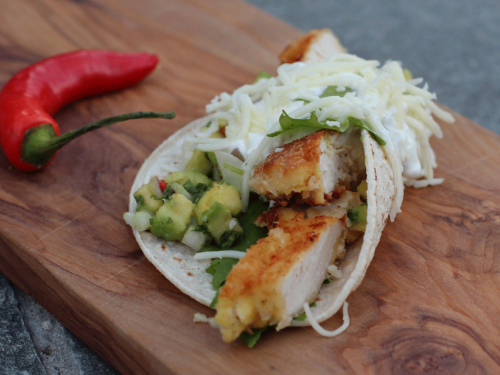 Crispy kyllingwraps