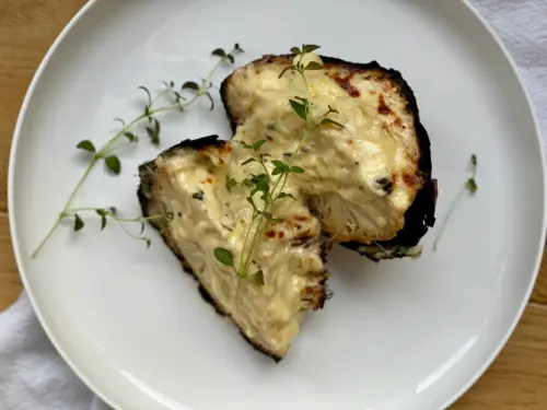 Gratinert sellerirot med Gruyère