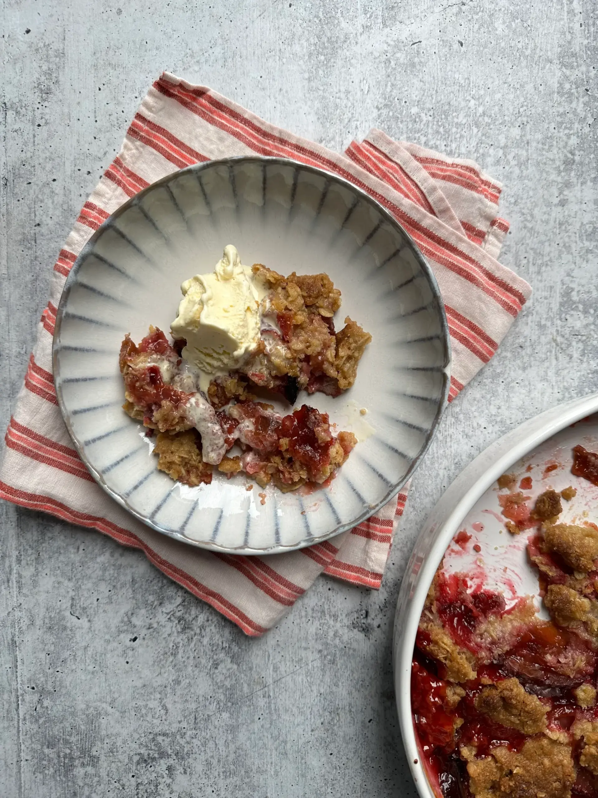 Plommecrumble (eller smuldrepai med plomme)