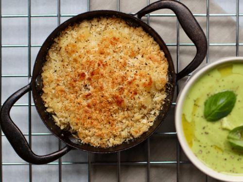 Mac and cheese med brokkolisuppe