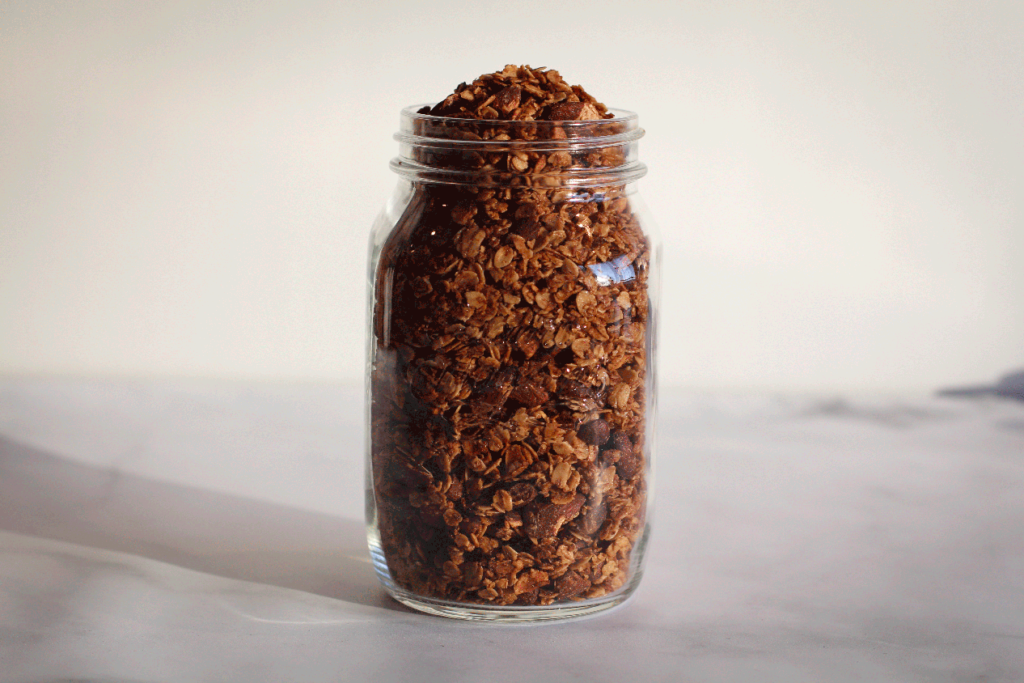 Granola i glass