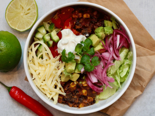 Tacobowl uten kjøtt