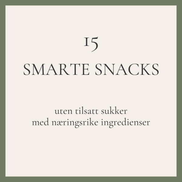 Smarte, søte snacks