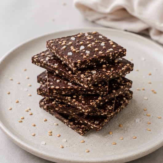 Sesam- og sjokoladefudge